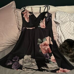 Black cocktail dress